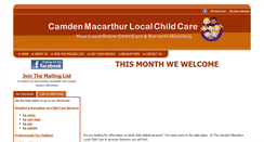 Desktop Screenshot of camdenmacarthurchildcare.com.au