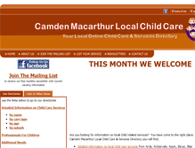 Tablet Screenshot of camdenmacarthurchildcare.com.au